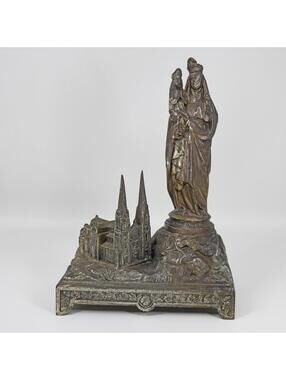 St. Anne de Beaupre Mary Basilica Vintage Metal Souvenir Building Quebec Canada
